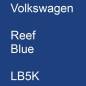 Preview: Volkswagen, Reef Blue, LB5K.